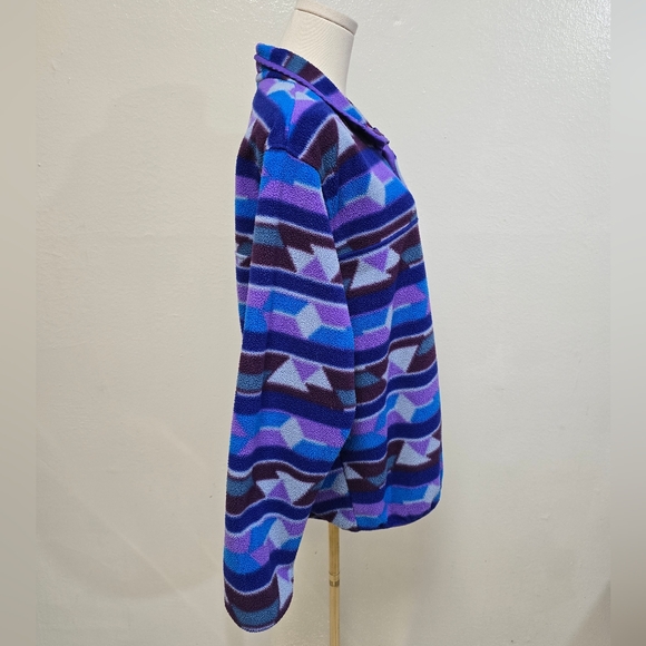 Patagonia Aztec Synchilla Snap T Fleece Pullover Size Large - Picture 5 of 9